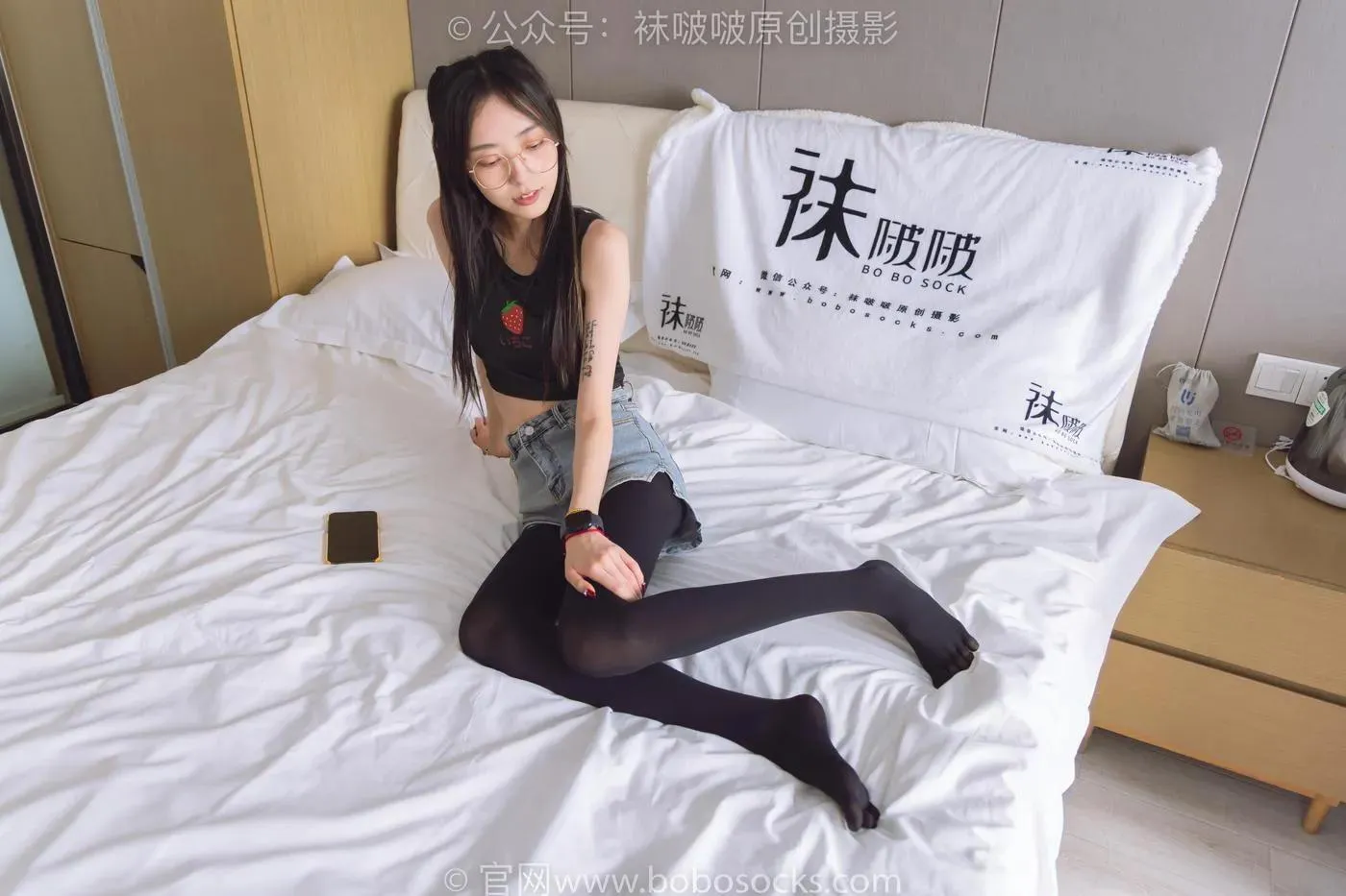[BoBoSocks袜啵啵]NO.192 稚予-高跟鞋、黑色五指袜 [139P]插图2